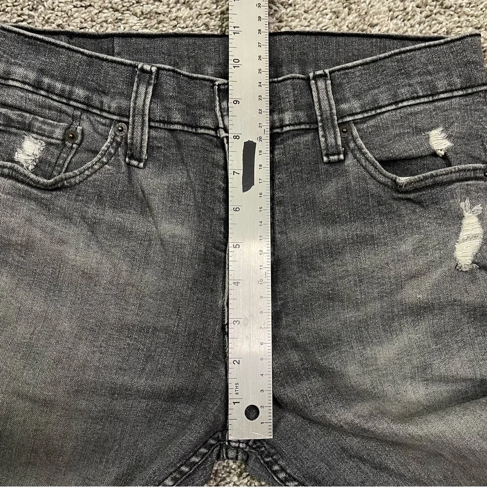 Levi's 511 Slim Fit Faded Black Distressed Jeans W29 L30
